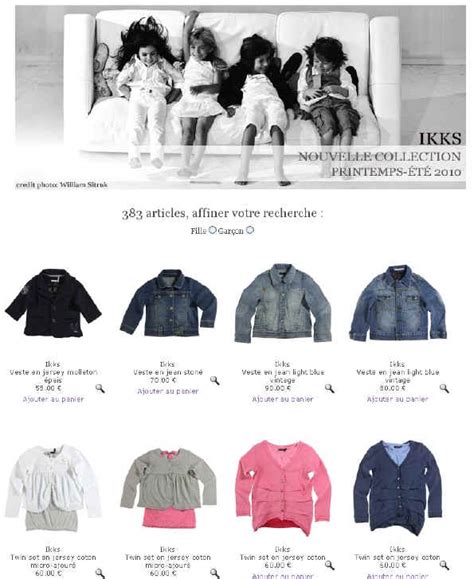 remise 30 euros des 150 euros sur vetements ikks enfants